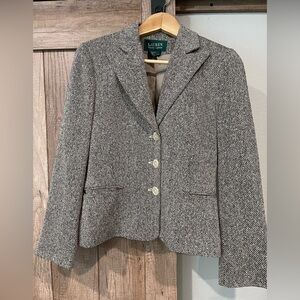 Ralph Lauren vintage Women's Black and White Tweed Blazer